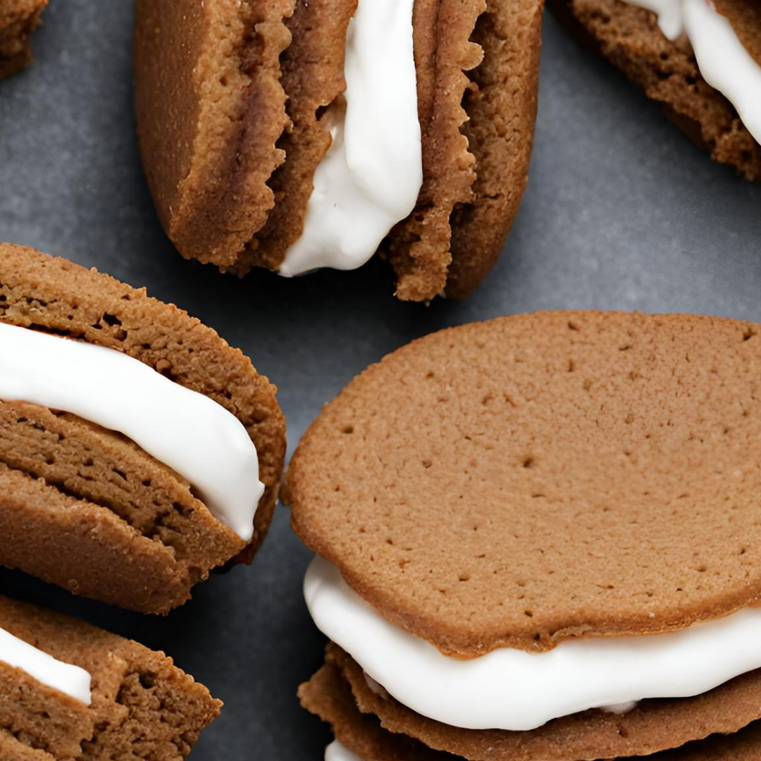 Marshmallow-Stuffed Gingerbread Cookies | Funky Mello