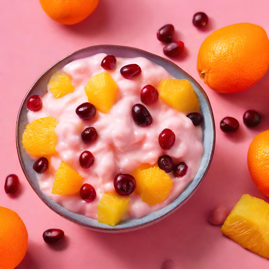 Cranberry Ambrosia with Marshmallow Creme