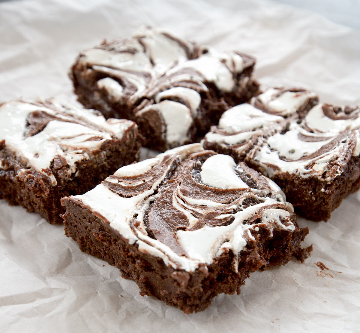 Marshmallow Brownies - Funky Mello